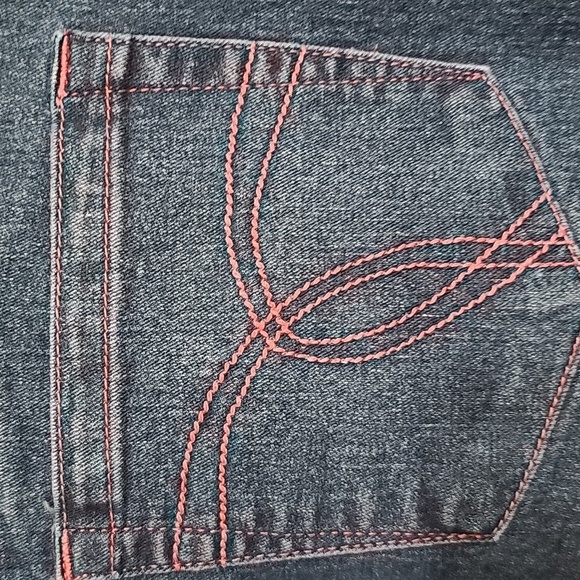 CJ Jeans Womens Denim Skirt Ankle Length Maxi Modest Darker Wash Size 12 EUC - Picture 5 of 12